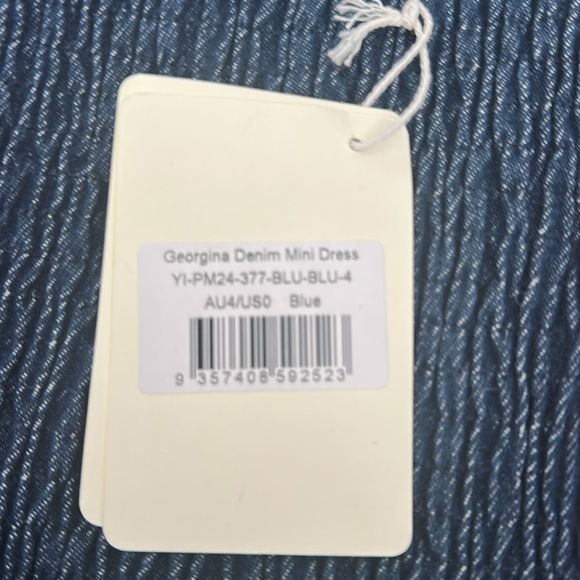 Peppermayo Denim Halter Top with White Skirt bubble skirt “georgina denim dress” - Picture 6 of 6